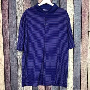 Nike Golf Striped NikeFitDry Polo Shirt XL